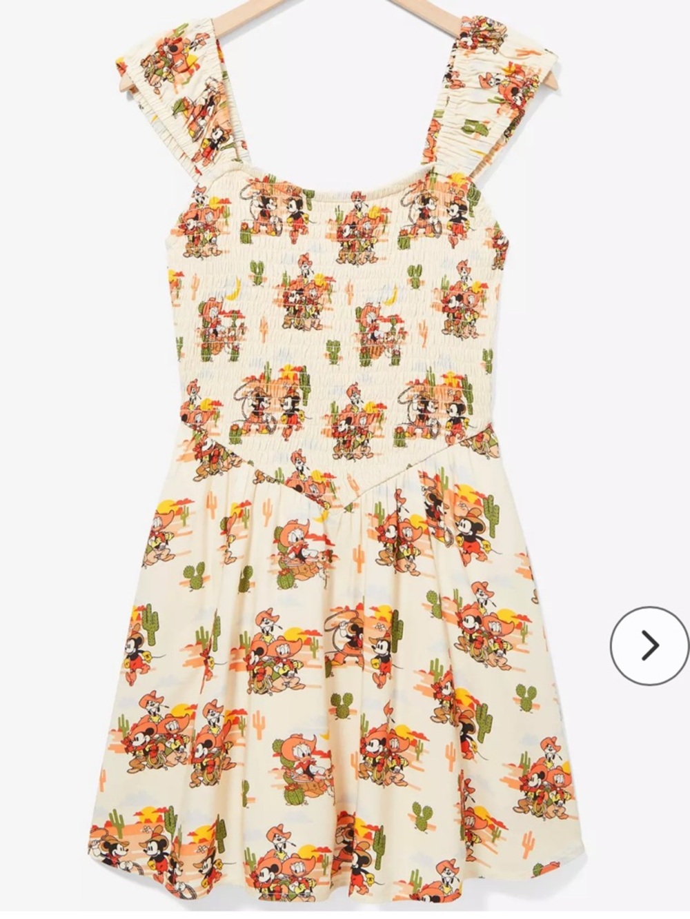 Her Universe Disney Mickey and Friends Western Allover Print Smock Women’s Dress